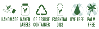 FAIT MAIN, FILM BIODÉGRADABLE, HUILE ESSENTIELLE, SANS COLORANT, SANS ABEILLE, SANS PALME